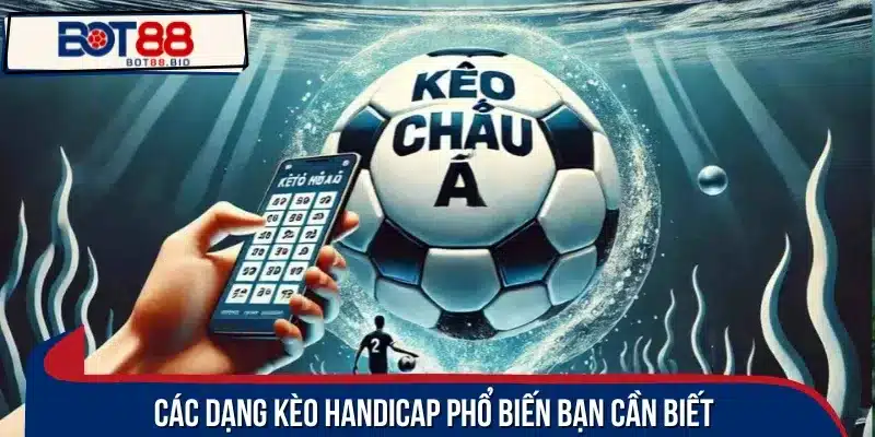 Có nhiều loại kèo handicap cho người chơi tham khảo cá cược