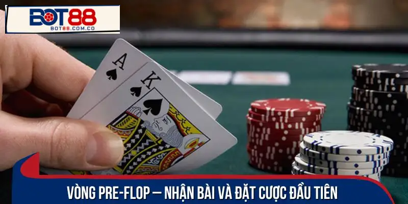 Luật chơi Poker - vòng đấu Pre-Flop